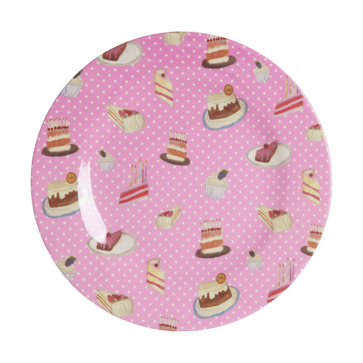 Rice melamine side plate Ø20 cm - Sweet Cake - RICE