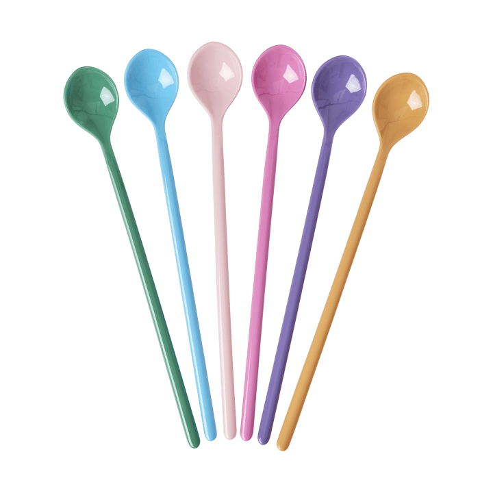 Rice melamine spoon long 6-pack - La Joie de Vivre - RICE