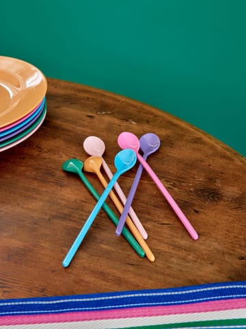 Rice melamine spoon long 6-pack - La Joie de Vivre - RICE