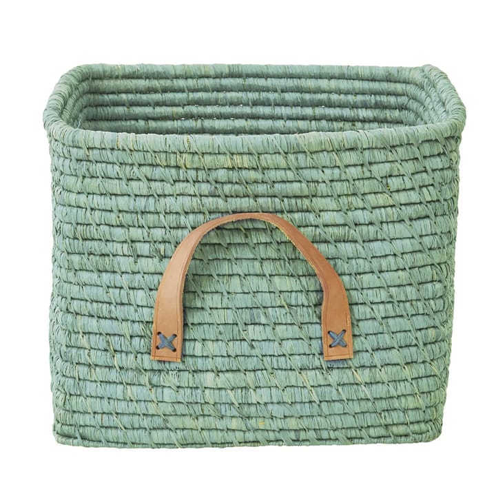 Rice raffia storage basket - Mint - RICE