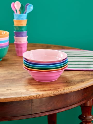 Rice soup plate melamine Ø19 cm 6 pieces - Multicolor - RICE