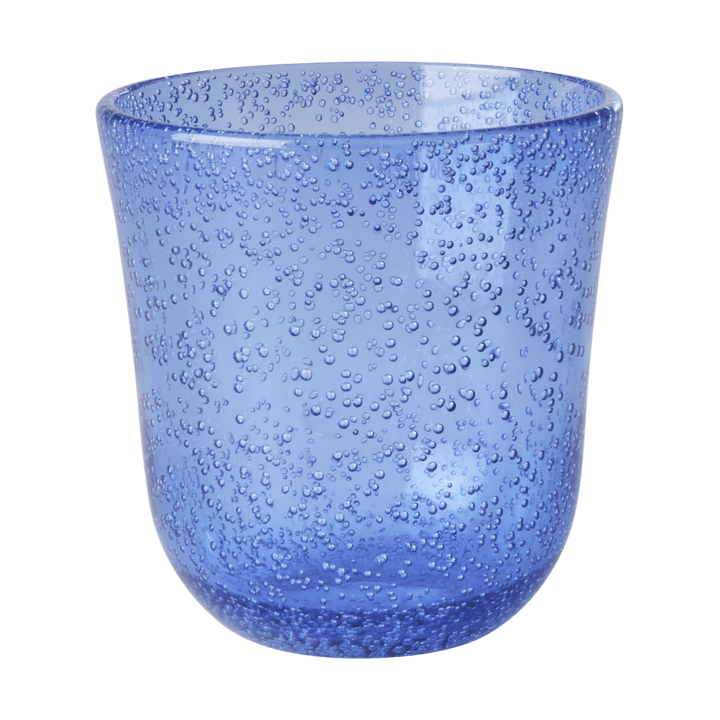 Rice tumbler glass bubble design acrylic 41 cl, Blue RICE