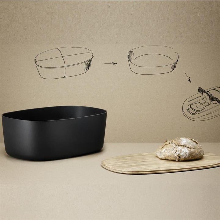 BOX-IT bread box 22,5x34,5 cm, black RIG-TIG