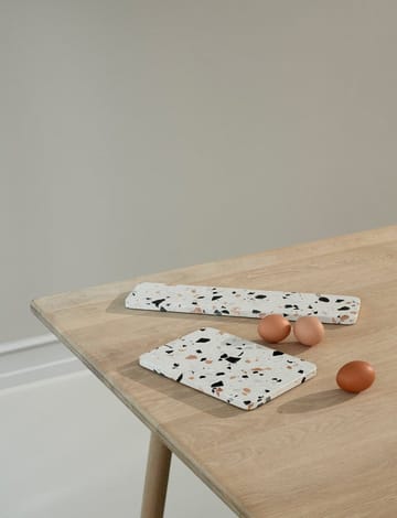 SERVE-IT serving plate 40 cm - White terrazzo - RIG-TIG