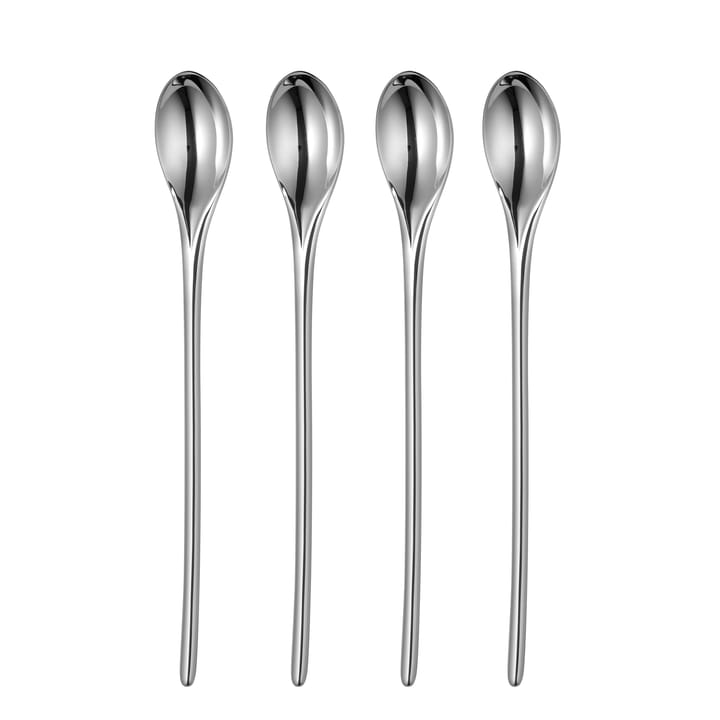 Bud Bright latté spoon 4 pieces, Stainless steel Robert Welch