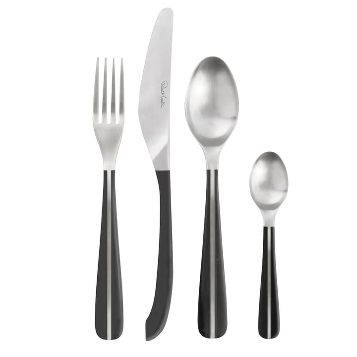 Contour cutlery 24 pieces, black Robert Welch