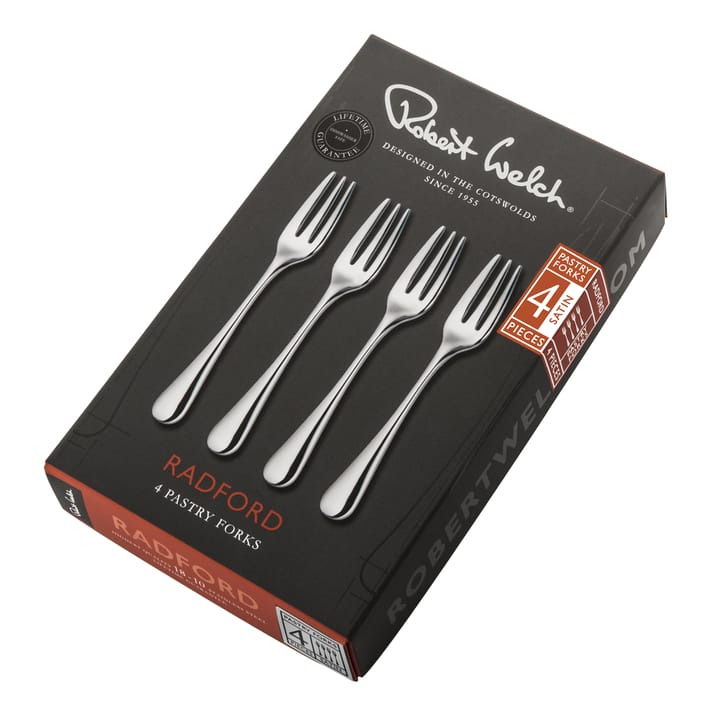 Radford dessert fork matte 4 pieces, Stainless steel Robert Welch