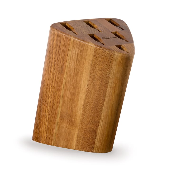 Signature Prism Oak knife block set 7 pieces, oak Robert Welch