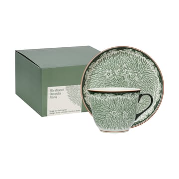 Ostindia Floris mug 40 cl and plate Ø20 cm - Green
 - Rörstrand