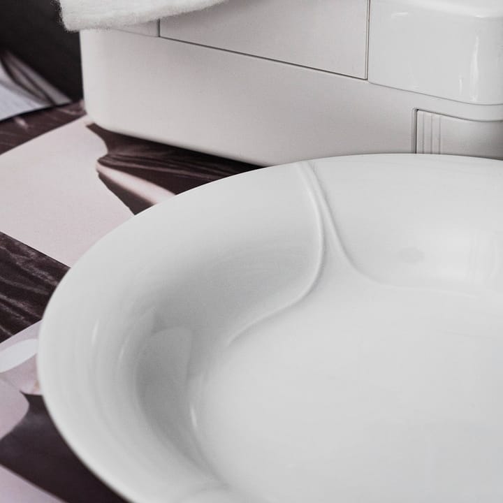 Pli Blanc deep plate 23 cm, White Rörstrand