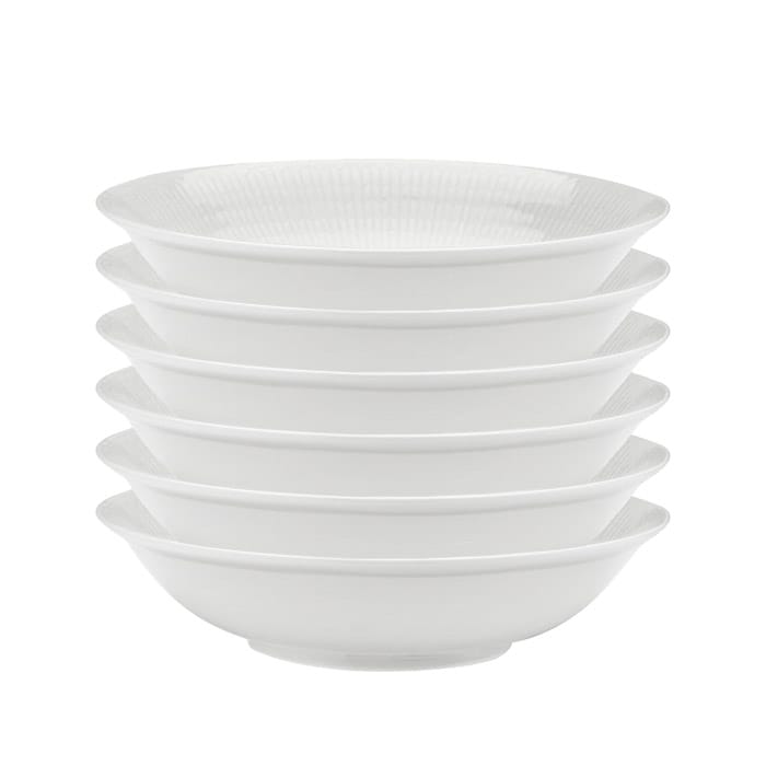 Swedish Grace deep plate 19 cm, 6-pack snow (white) Rörstrand