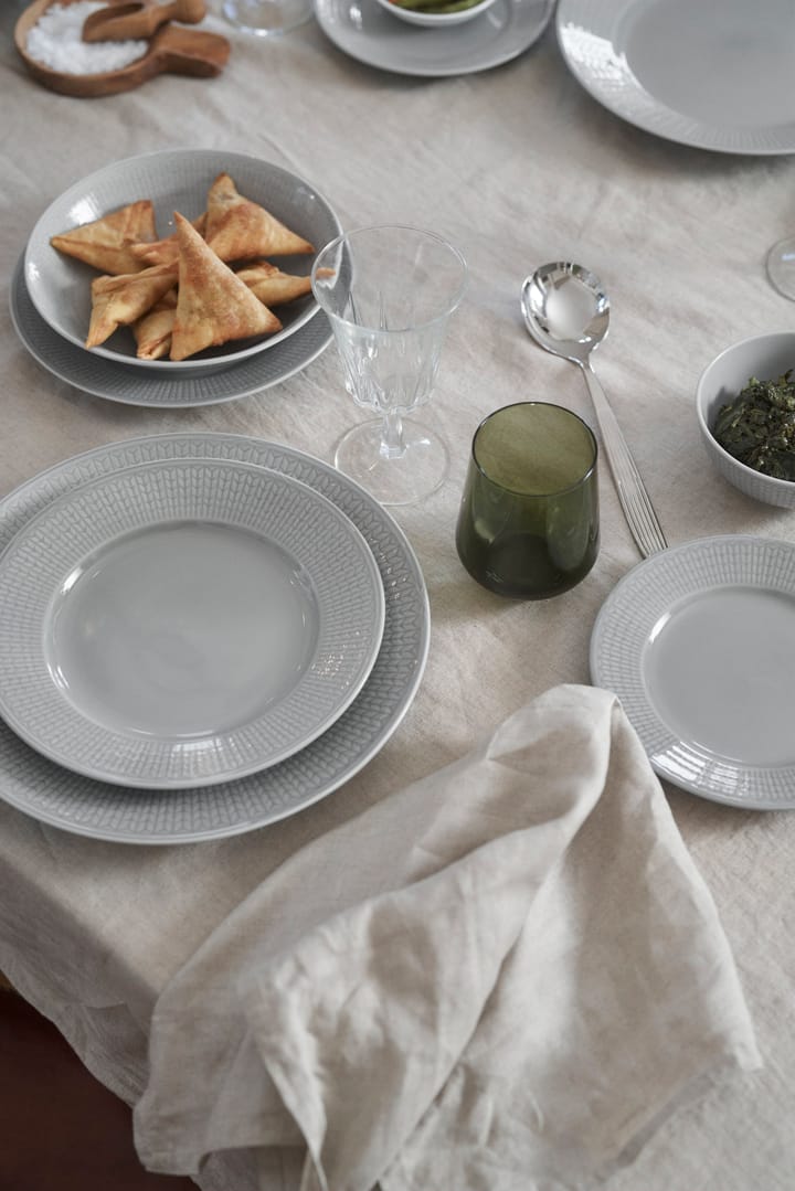 Swedish Grace deep plate 25 cm 6-pack Mist(grey) Rörstrand