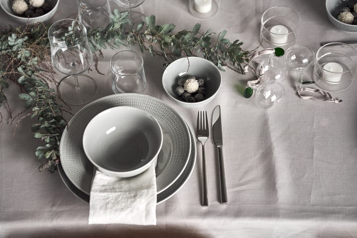 Swedish Grace deep plate 25 cm 6-pack Mist(grey) Rörstrand