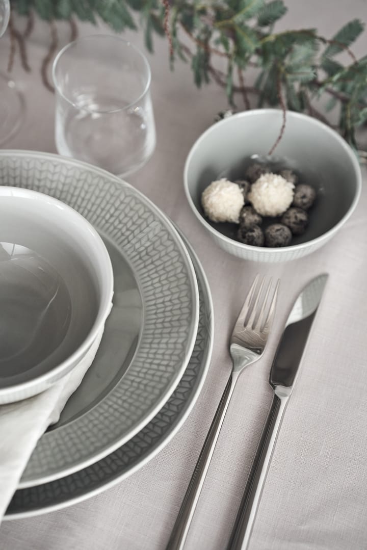 Swedish Grace deep plate Ø25 cm, Mist (grey) Rörstrand