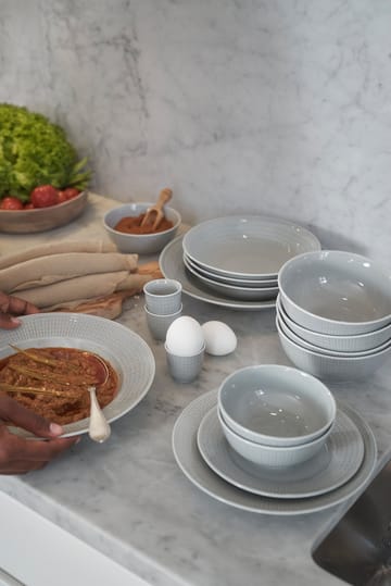 Swedish Grace deep plate 6-pack Mist (grey) - undefined - Rörstrand