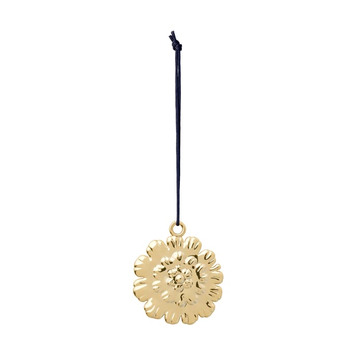 Ball flower Christmas ornament 6.5 cm, Gilded Rosendahl