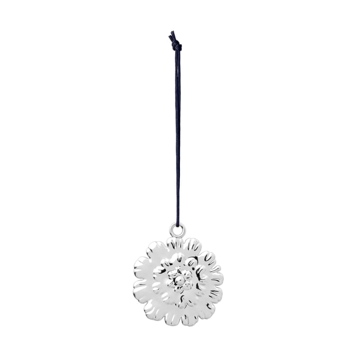 Ball flower Christmas ornament 6.5 cm - Silver-plated - Rosendahl