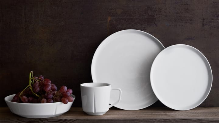 Grand Cru essentials dinner plate Ø25 cm 4-pack, White Rosendahl