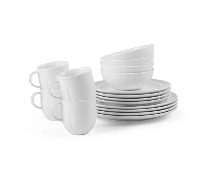 Grand Cru Soft dinnerware set white 16-piece, White Rosendahl