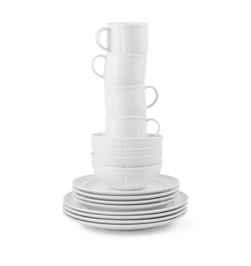 Grand Cru Soft dinnerware set white 16-piece - White - Rosendahl