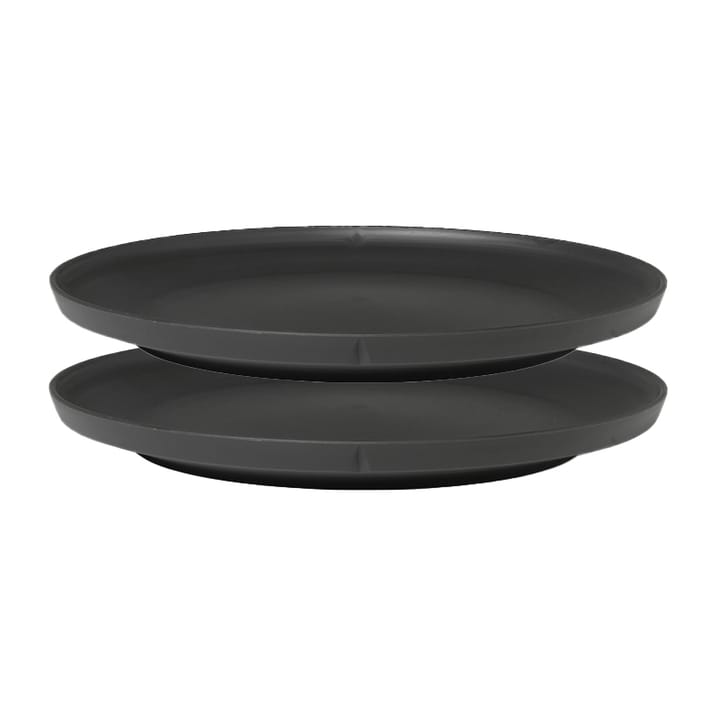 Grand Cru Take melamine plate Ø26 cm 2-pack, grey Rosendahl