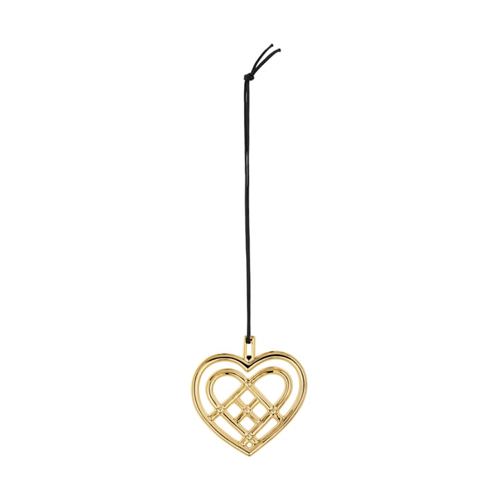 Weaved Heart Christmas ornament 6.5 cm, Gilded Rosendahl