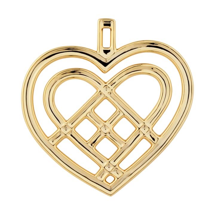 Weaved Heart Christmas ornament 6.5 cm, Gilded Rosendahl