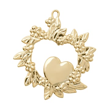 Wild Heart Christmas Ornament 8 cm - Gilded - Rosendahl