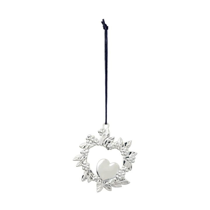 Wild Heart Christmas Ornament 8 cm, Silver-plated Rosendahl