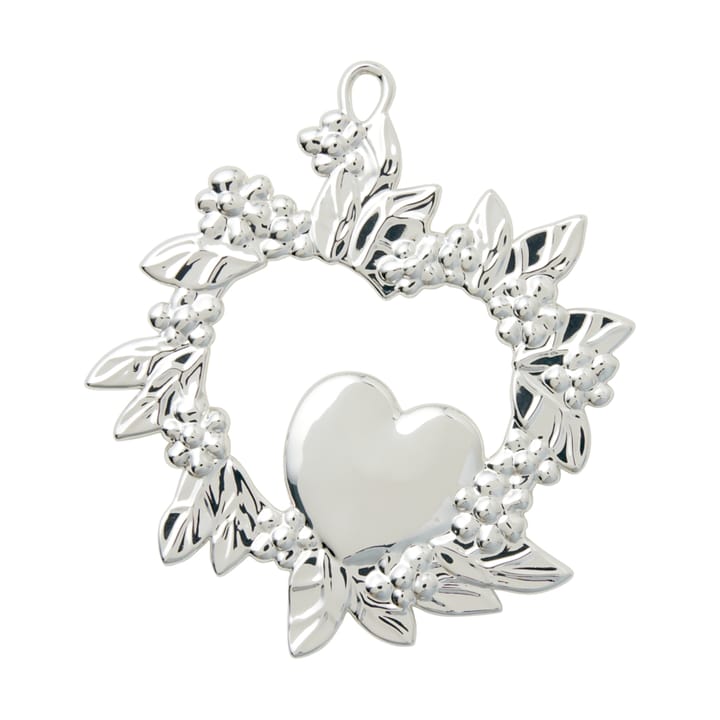 Wild Heart Christmas Ornament 8 cm, Silver-plated Rosendahl