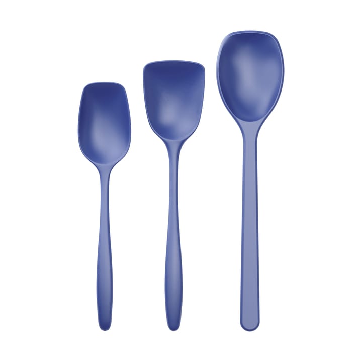 Classic cooking spoon set 3 pieces, Electric blue Rosti