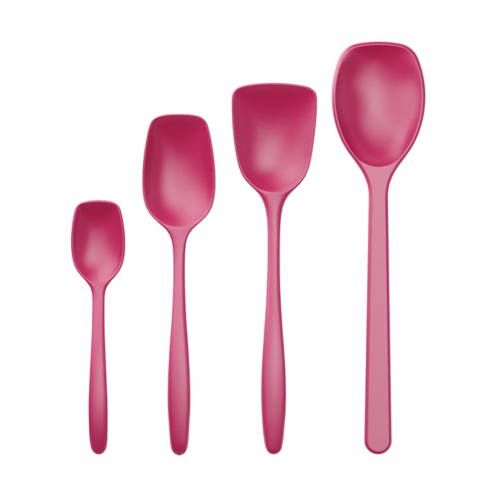 Classic cooking spoon set 4 pieces - Beetroot - Rosti