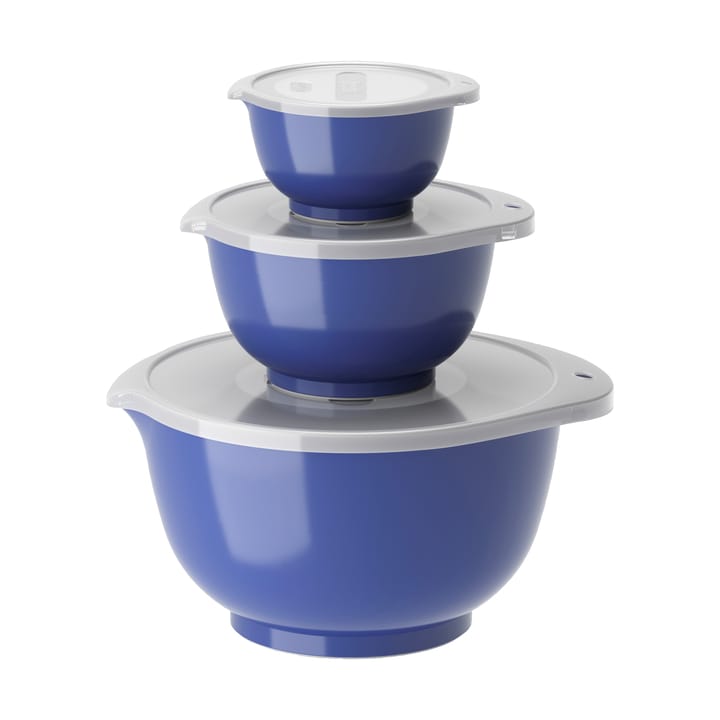 Margrethe bowl set 3-pack, Electric blue Rosti