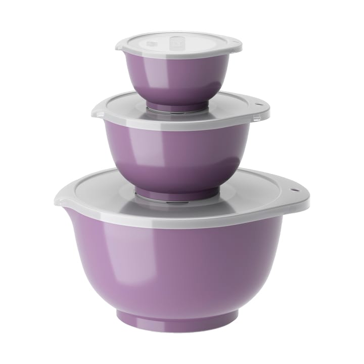 Margrethe bowl set 3-pack, Lavender Rosti