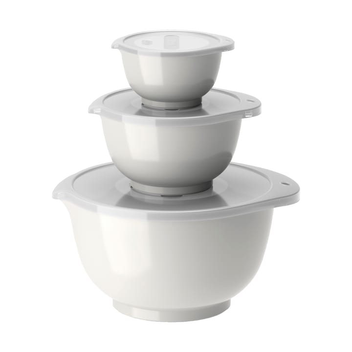 Margrethe bowl set 3-pack, White Rosti