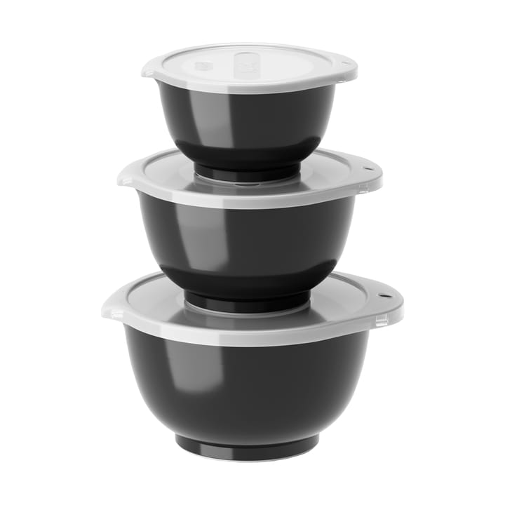 Margrethe mini bowl set 3-pack, Black Rosti