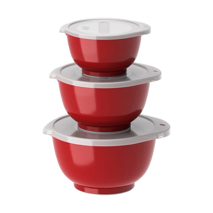 Margrethe mini bowl set 3-pack, Red Rosti