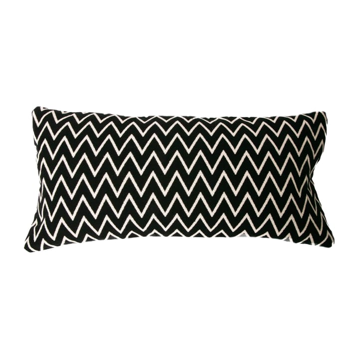 Zigzag cushion cover 30x60 cm, black Ørskov