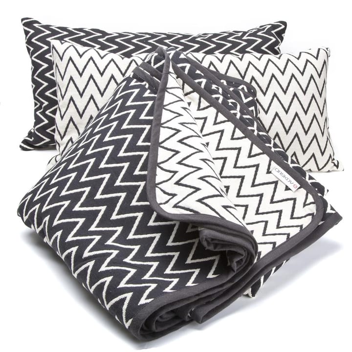 Zigzag cushion cover 30x60 cm, white Ørskov