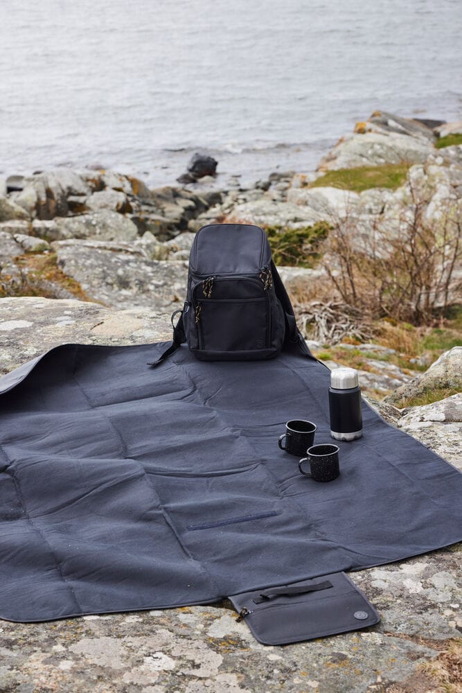 City picnic blanket 130x170 cm, Black Sagaform