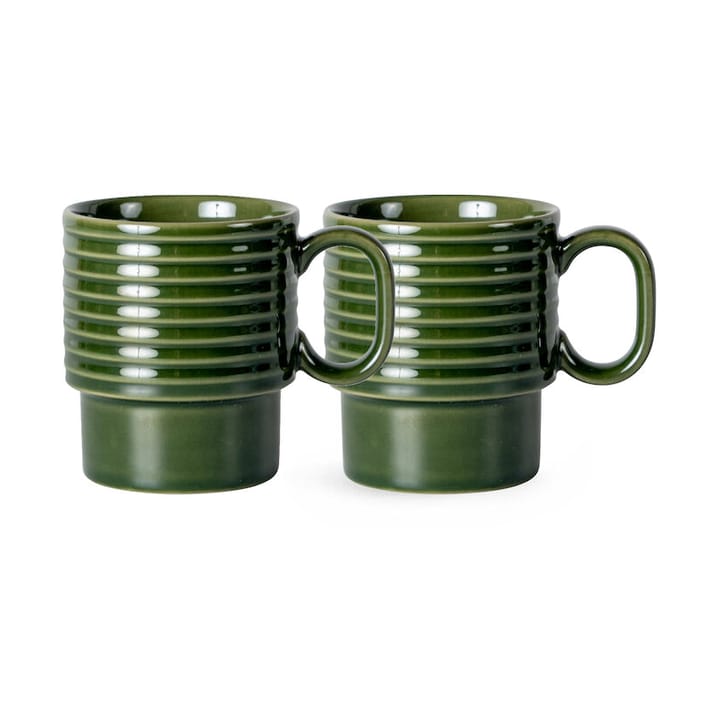 Coffee & More coffee mug 2-pack, Green Sagaform