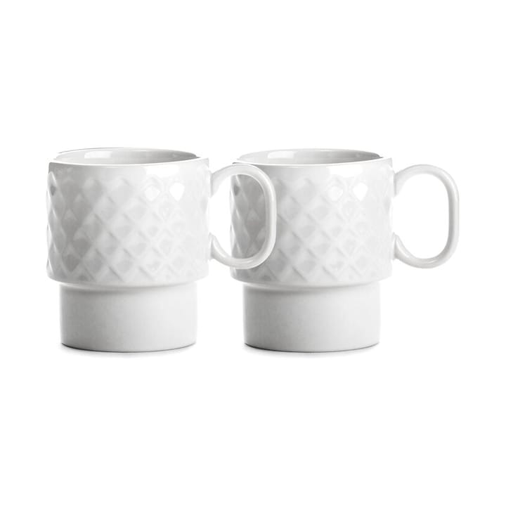 Coffee & More coffee mug 2-pack, White Sagaform