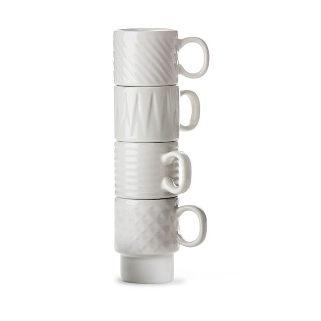 Coffee & More espresso cup 4-pack, White Sagaform