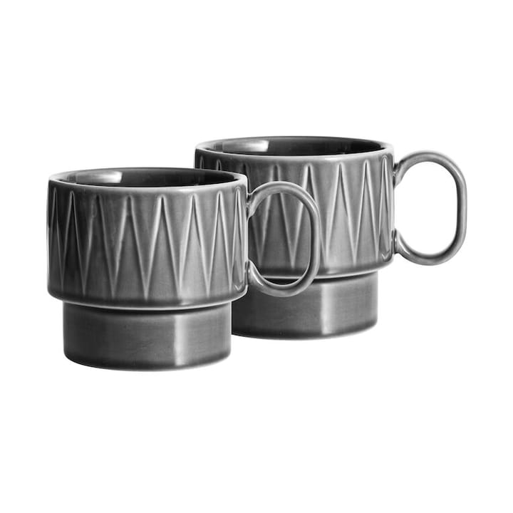 Coffee & More tea mug 2-pack, Gray Sagaform