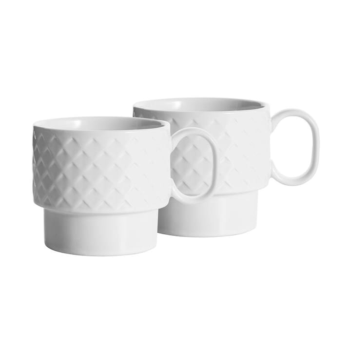 Coffee & More tea mug 2-pack, White Sagaform