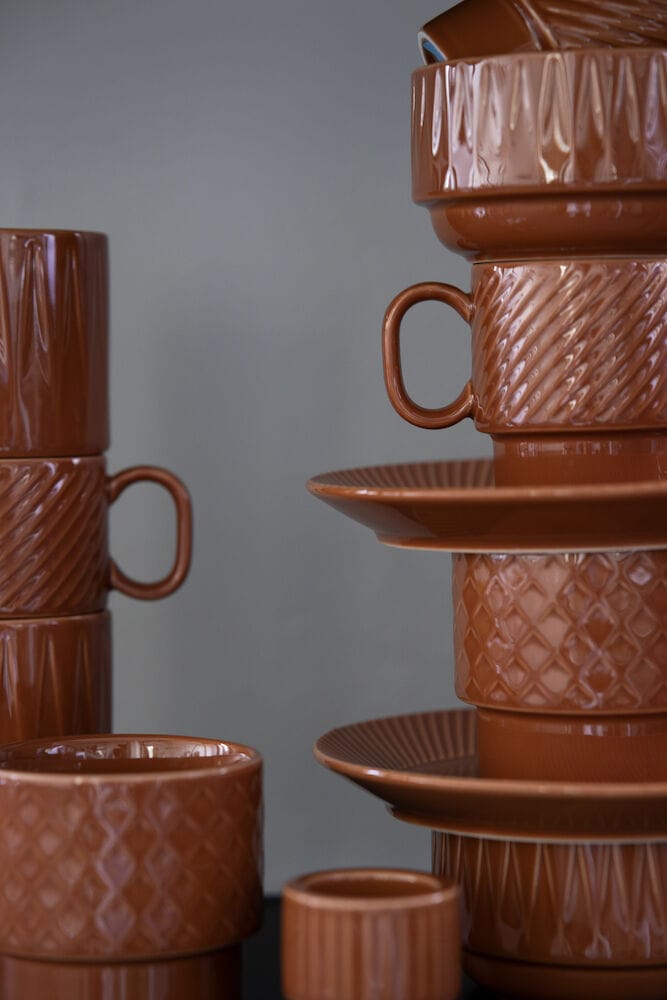 Coffee & More tea mug, Terracotta Sagaform