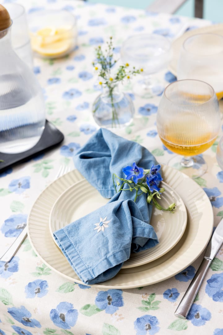 Eden waxed tablecloth 150x250 cm, Blue Sagaform