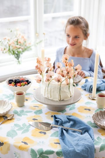 Eden waxed tablecloth Ø180 cm - Yellow - Sagaform