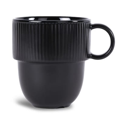 Inka cup with handle 27 cl - Black - Sagaform