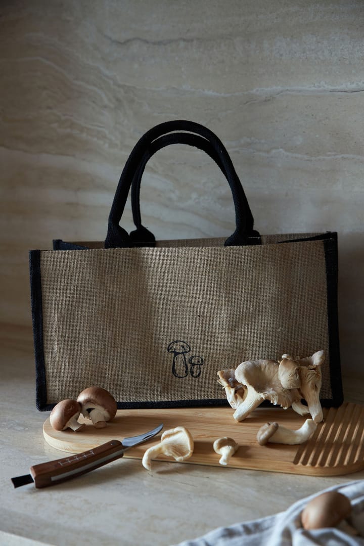 Karl-Johan mushroom knife and bag set, Beige-black Sagaform